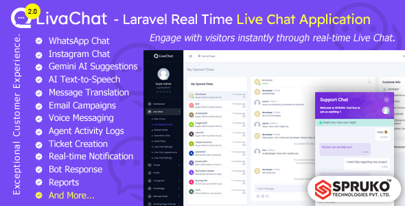 LivaChat – 实时实时聊天 CRM 促进销售和支持