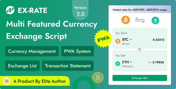 EX-RATE – 完整的货币兑换 PWA 解决方案