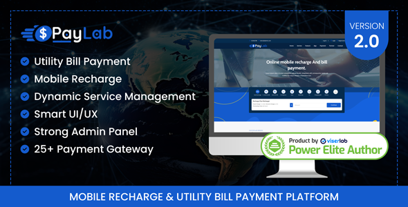 PayLab – 手机充值及水电费缴费平台