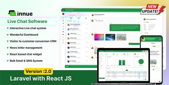 Innue – 带有 React JS 的实时聊天软件 Laravel