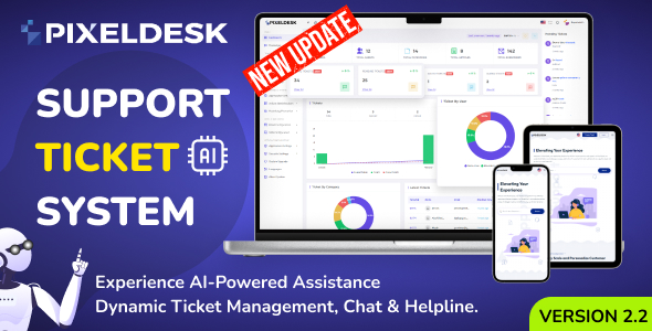 PixelDesk – 使用 OpenAI 支持票务系统