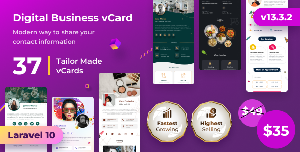 Infy vCard Saas:数字名片生成器