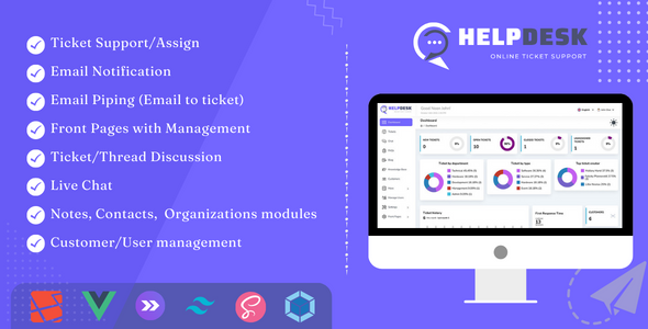 工单系统 – Laravel HelpDesk Pro 与电子邮件到工单支持