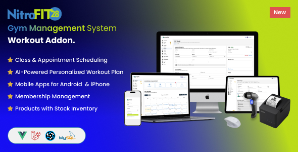 硝基FIT28 |健身和健身房管理系统锻炼计划插件。