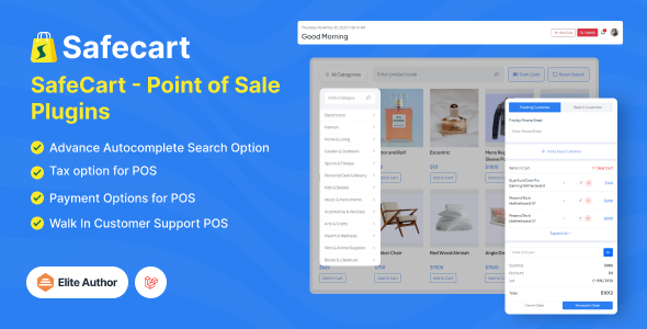 Pos（销售点）插件 – Safecart 多供应商 Laravel 电子商务平台