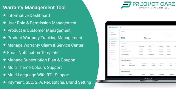 ProductCare SaaS – 保修管理工具