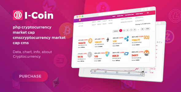 Icoin – php 加密货币市值 cms