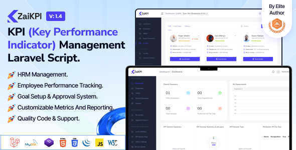 ZaiKPI – KPI(关键绩效指标)管理 Laravel 脚本。
