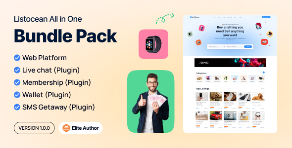 Listocean Bundle – 分类广告列表平台