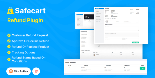 退款插件 – Safecart 多供应商 Laravel 电子商务平台