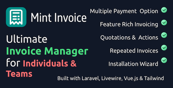 Mint Invoice – 适合个人、自由职业者和团队的更好发票工具