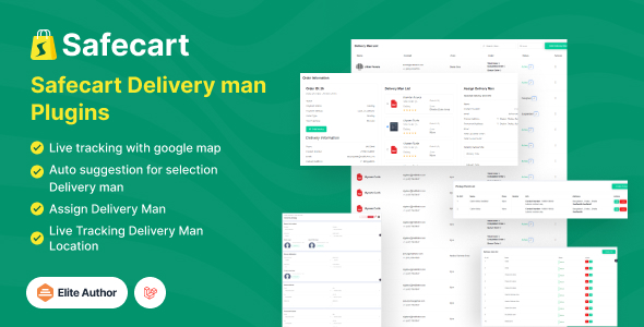 送货员插件 – Safecart 多供应商 Laravel 电子商务平台