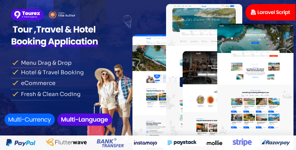 Tourex – 旅行社和酒店预订解决方案