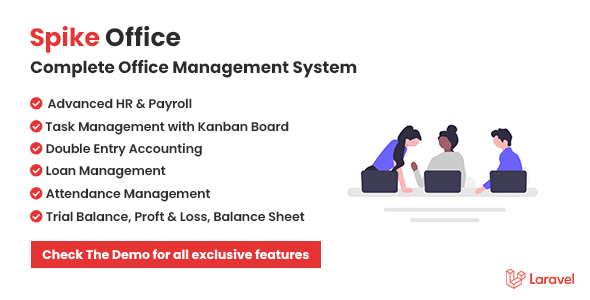 Spike Office – Complete HR Payroll including Loans and Double Entry Accounting