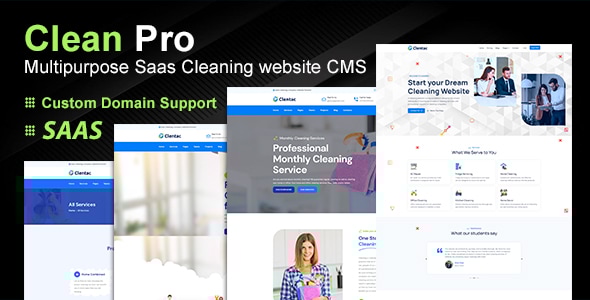 CleanPro – 多用途清洁服务 SAAS 平台
