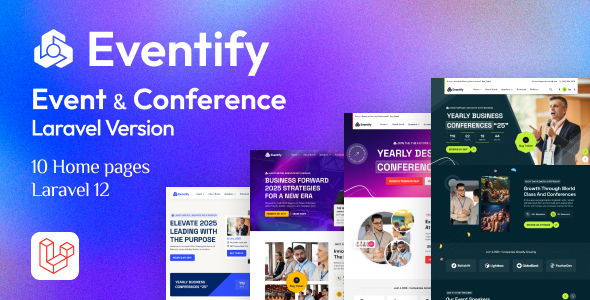 Eventify – 活动和会议预订 Laravel 脚本