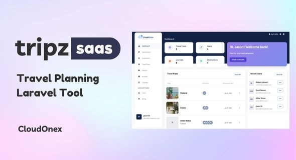 Tripz SaaS Laravel 旅行计划工具