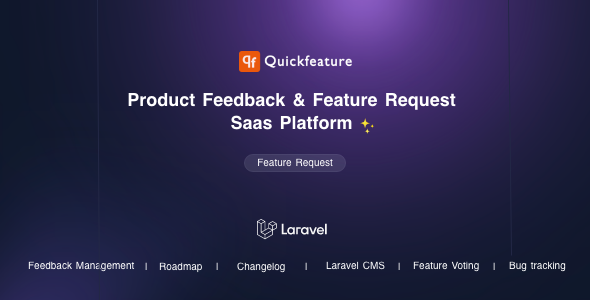 QuickFeature – 功能请求和反馈管理 SaaS Laravel CMS