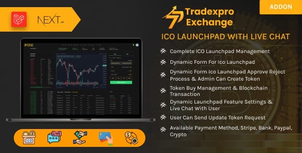 Tradexpro ICO Launchpad – 首次代币发行插件