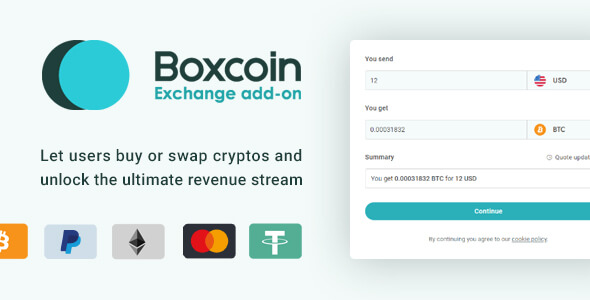 加密货币交易所 – 交换和购买比特币 – Boxcoin Exchange 插件