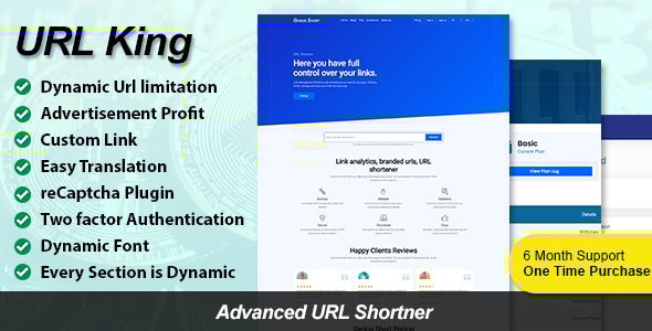 URL King – 高级 URL 缩短器