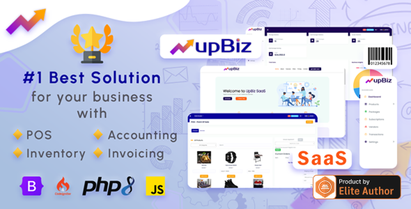 upBiz SaaS – 中小型企业的 POS(销售点)、库存、会计、发票