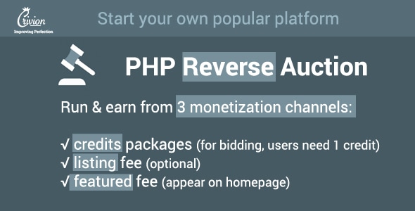 PHP 反向拍卖脚本