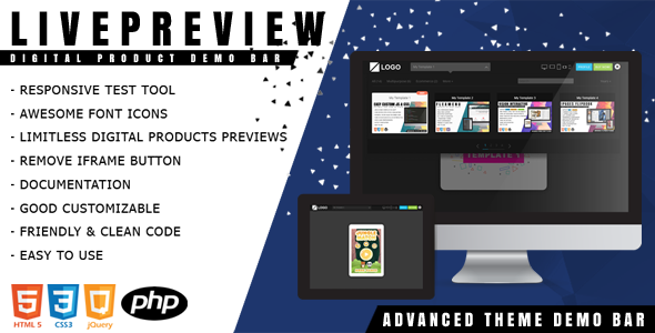 LivePreview – 响应式数字产品演示栏