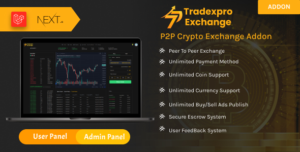 Tradexpro P2P – 点对点加密货币交易插件