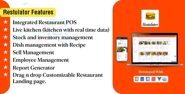 Restulator – Laravel 中集成 POS 的餐厅管理系统