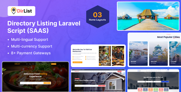DirList – 完整的企业目录和列表脚本 （SaaS）