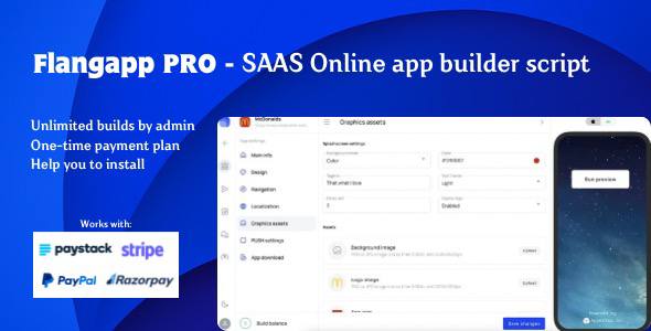 Flangapp PRO – 来自网站的 SAAS 在线应用程序构建器