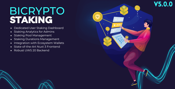 Bicrypto 的质押加密插件 – 质押投资、任何可抵押的硬币、代币、网络