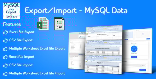 导出/导入 – MySQL 数据