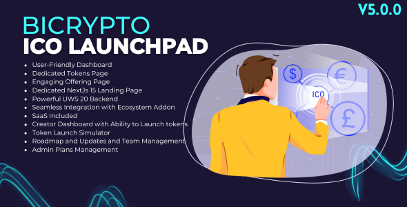 Bicrypto 的 ICO LaunchPad 插件 – 代币首次发行、项目、阶段、分配