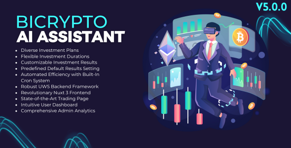 Bicrypto 的 AI 投资插件 – 加密投资和订阅 – HYIP