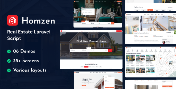 Homzen – Laravel 房地产代理门户多语言