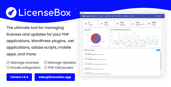 LicenseBox – PHP 许可商和更新管理器