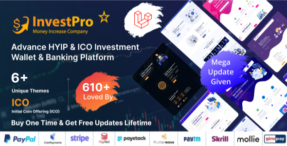 Hyip InvestPro – 高级 HYIP 和 ICO 投资钱包和银行平台