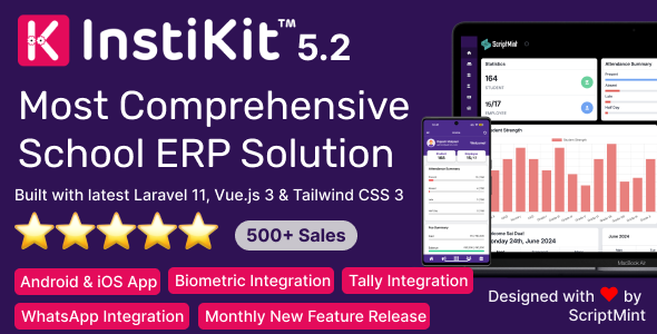 InstiKit School – 学校管理系统和学校ERP