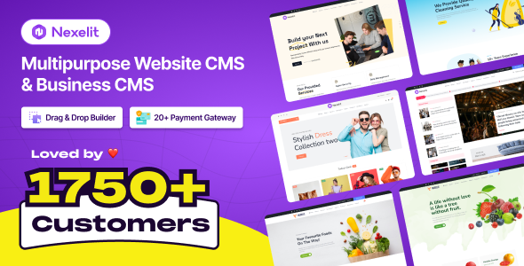 Nexelit – 多用途网站 CMS 和商业 CMS