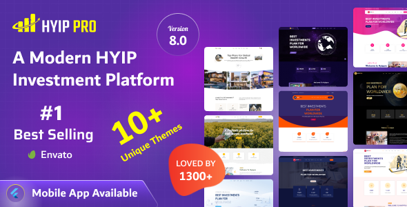 HYIP PRO – 现代化的 HYIP 投资平台