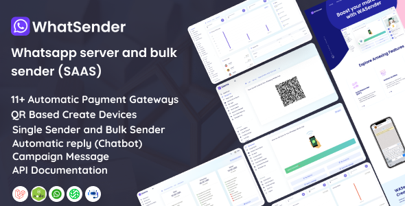 WhatSender – Whatsapp 服务器和批量发件人 (SAAS)