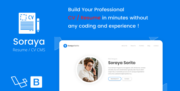 Soraya – 简历/简历 CMS