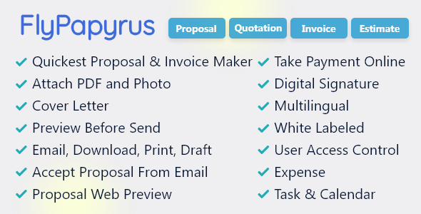 FlyPapyrus – 提案发票和报价软件