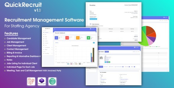 QuickRecruit – Laravel 中的招聘 CRM 和人才招聘系统