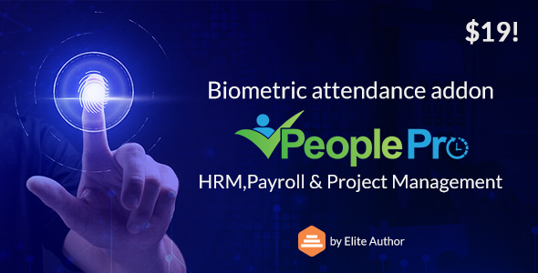 用于 PeoplePro HRM、薪资、项目管理的生物识别考勤插件