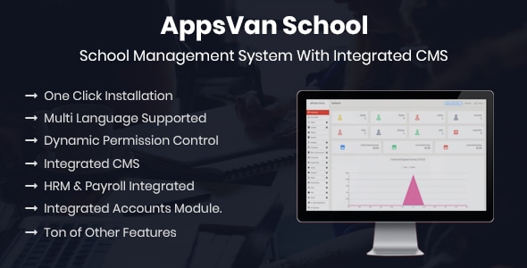 AppsVan School – 集成 CMS 的学校管理系统