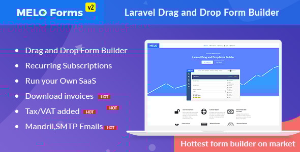 MeloForms – Laravel 拖放表单生成器软件