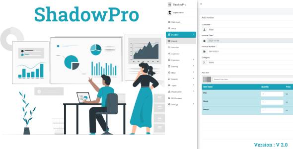 ShadowPro – 计费、发票、会计和人力资源管理